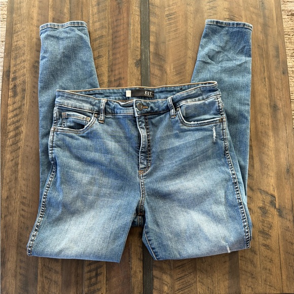 Kut from the Cloth High Rise Fab Ab Skinny Jeans. Size 10 - Picture 3 of 8
